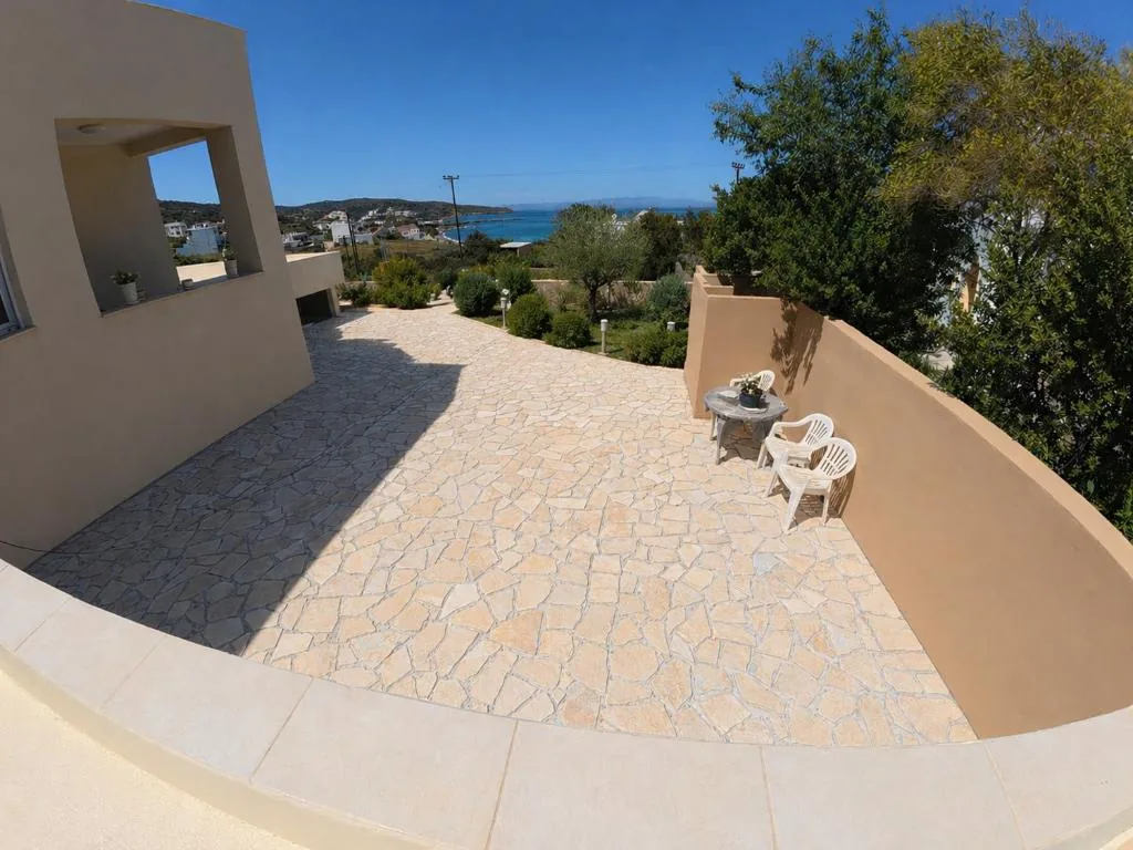 Large terrace with sea views