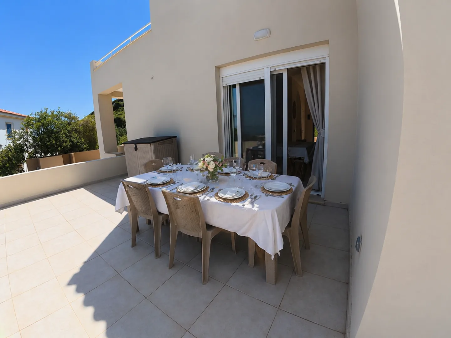 Main terrace with views of the landscape