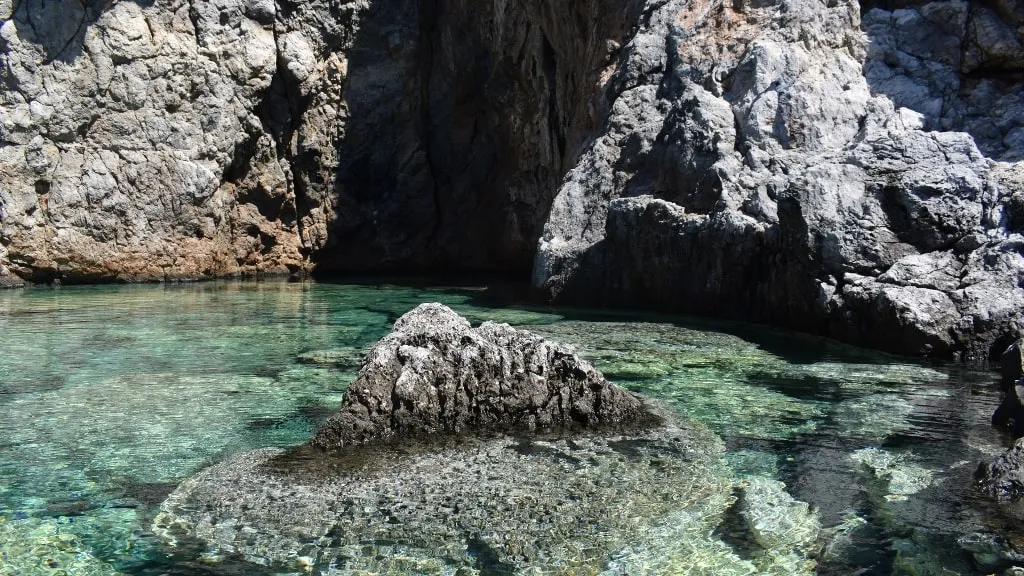 Natural pool on Kythira