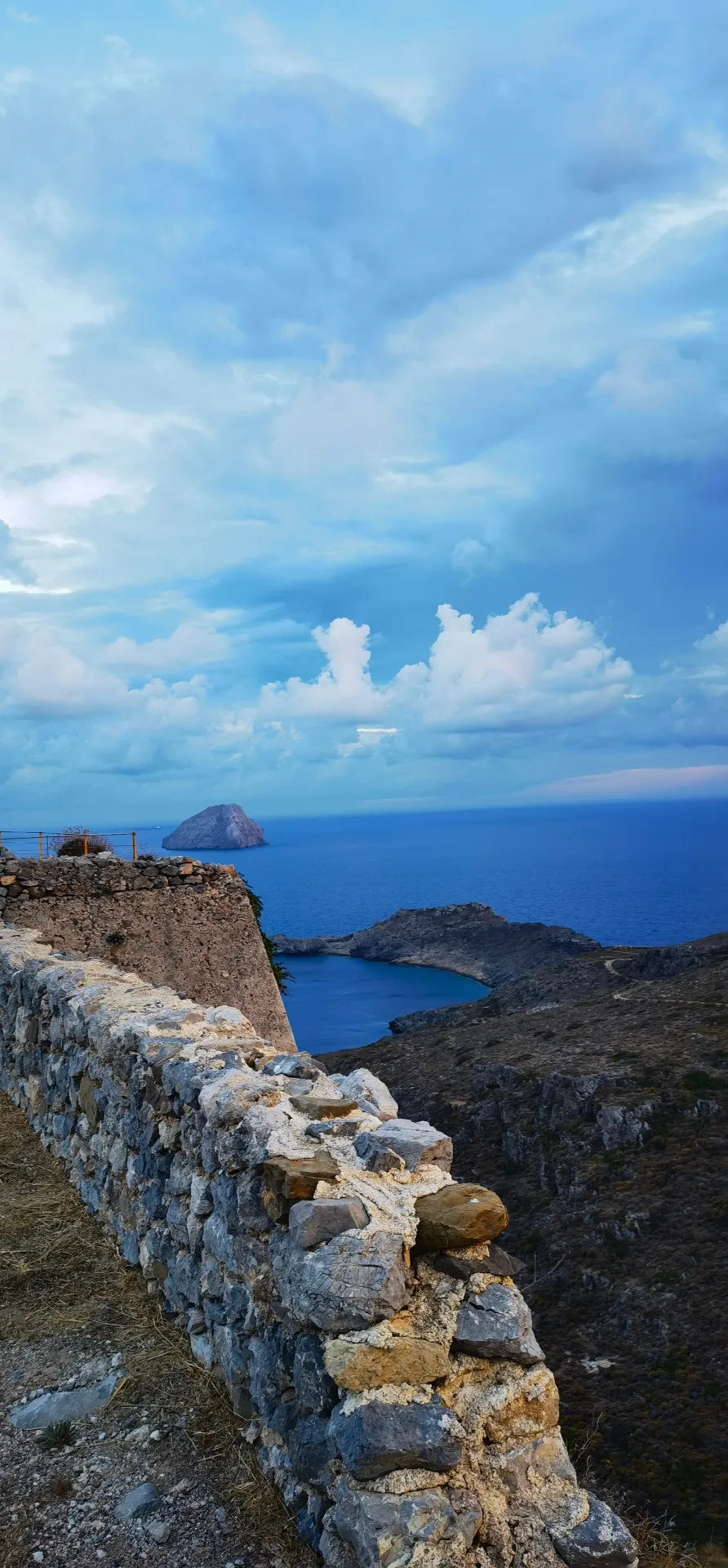 Chora Castle by moonlight