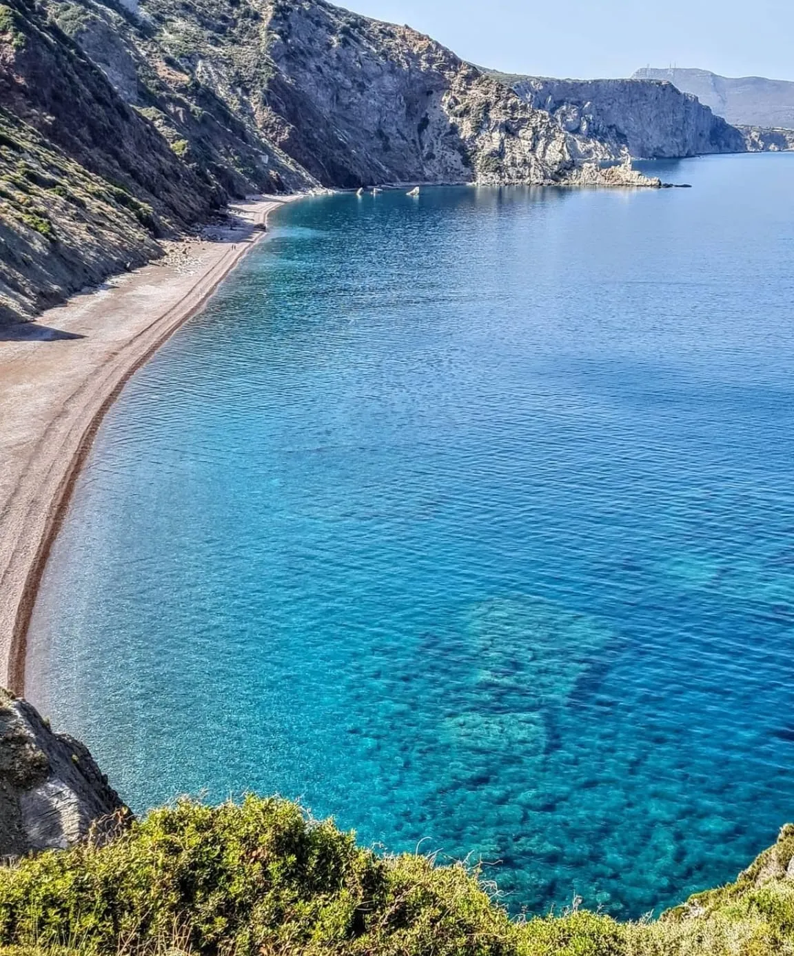 Hidden turquoise beach