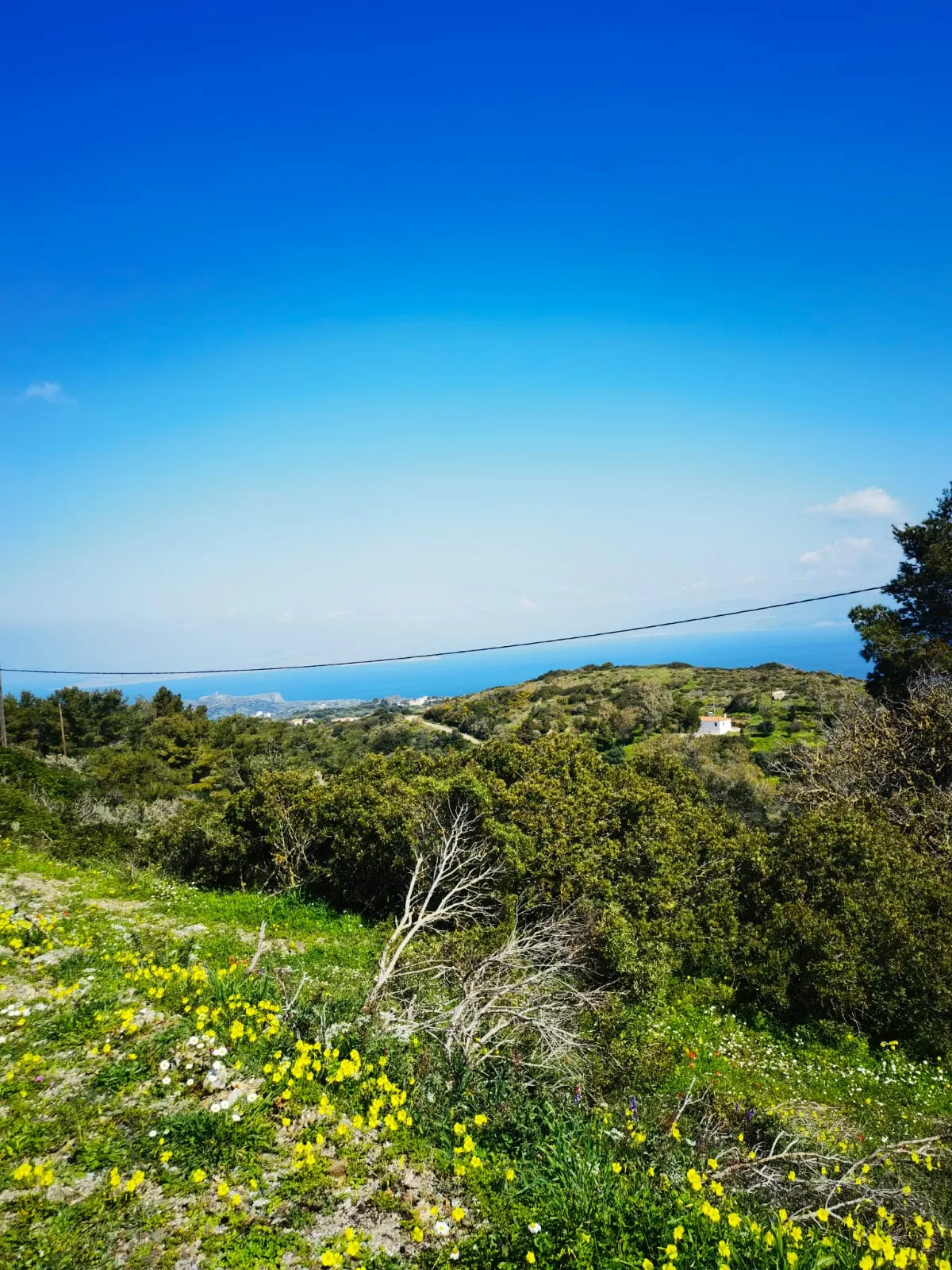 Panoramic sea views from the hills