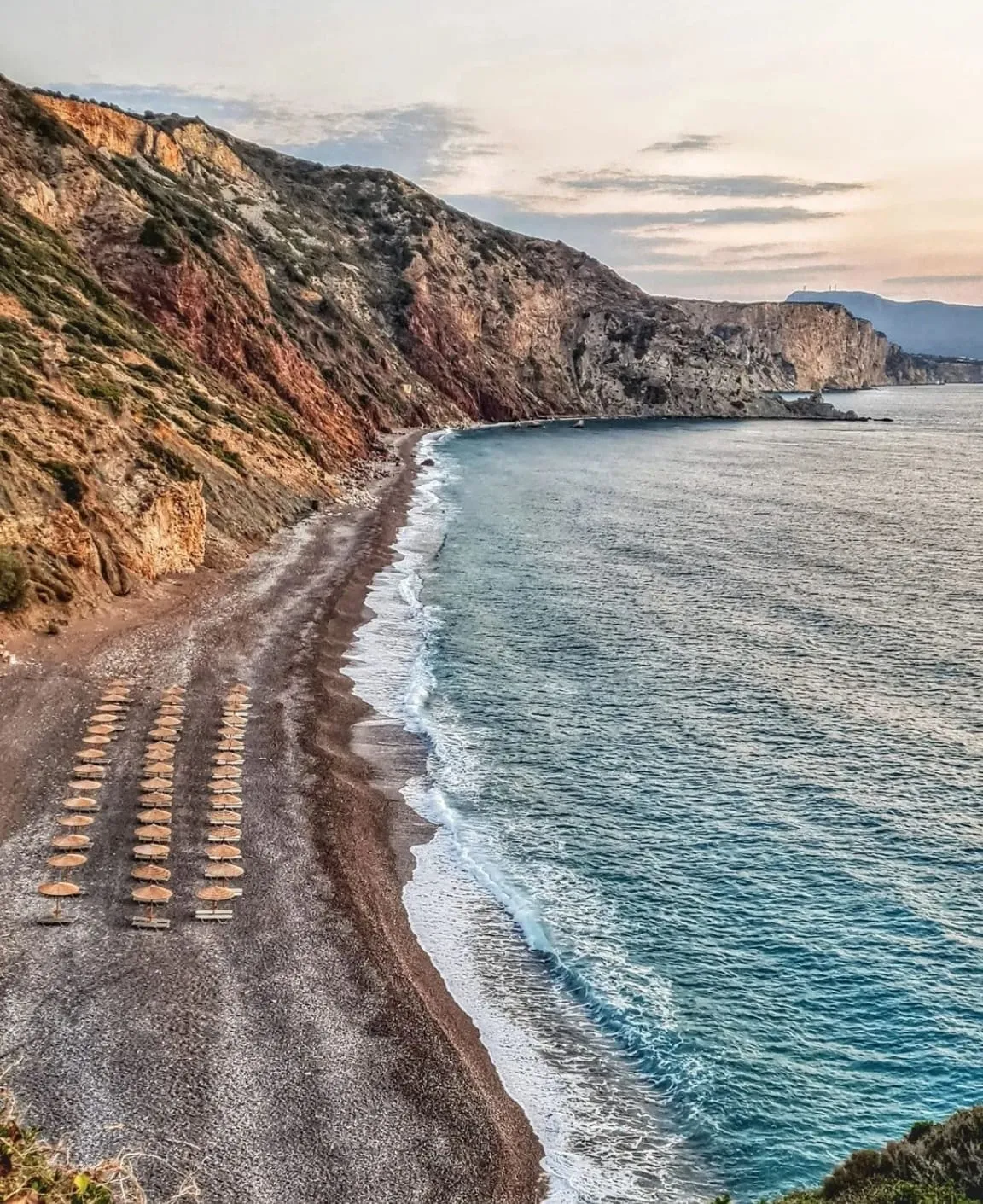 Kaladi Beach at sunset