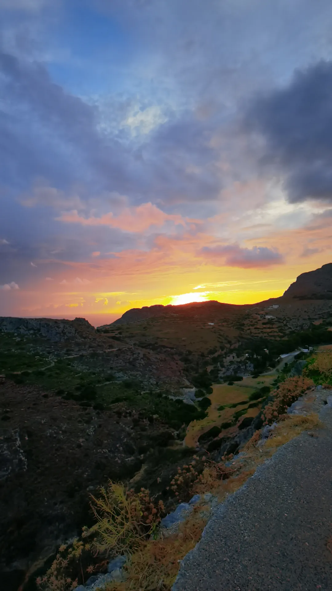 Chora Castle by moonlight